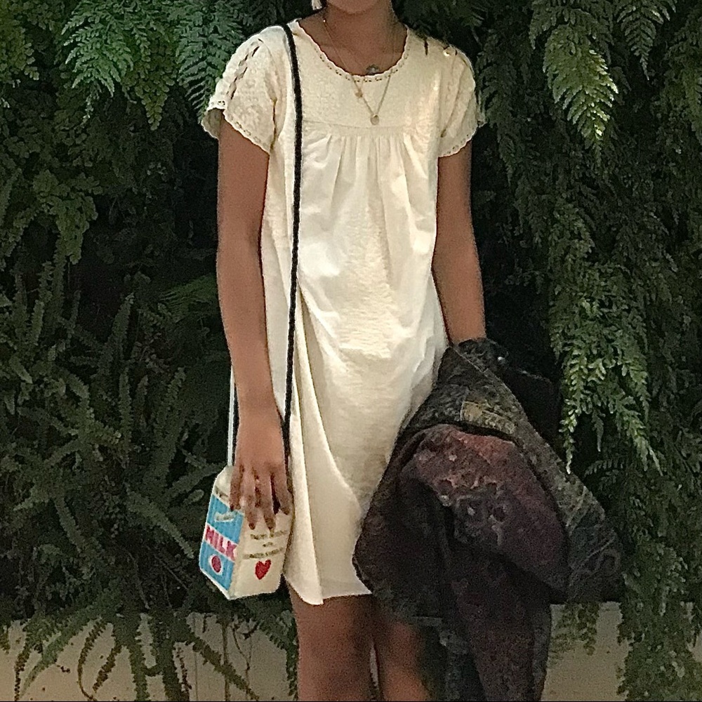 madewell white embroidered dress - Picture 3 of 9